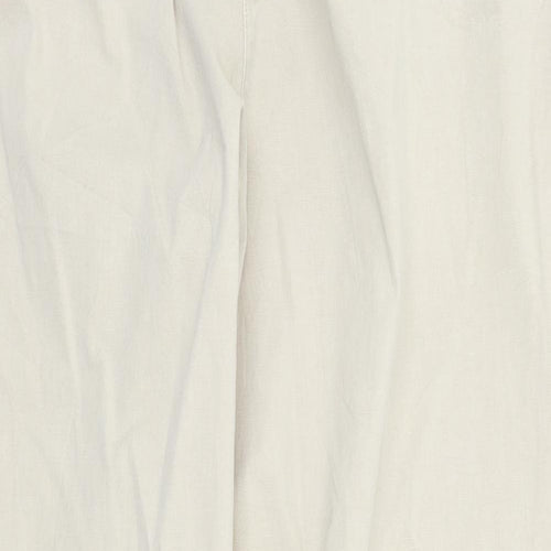 M&S Womens Beige   Trousers  Size 14 L28 in