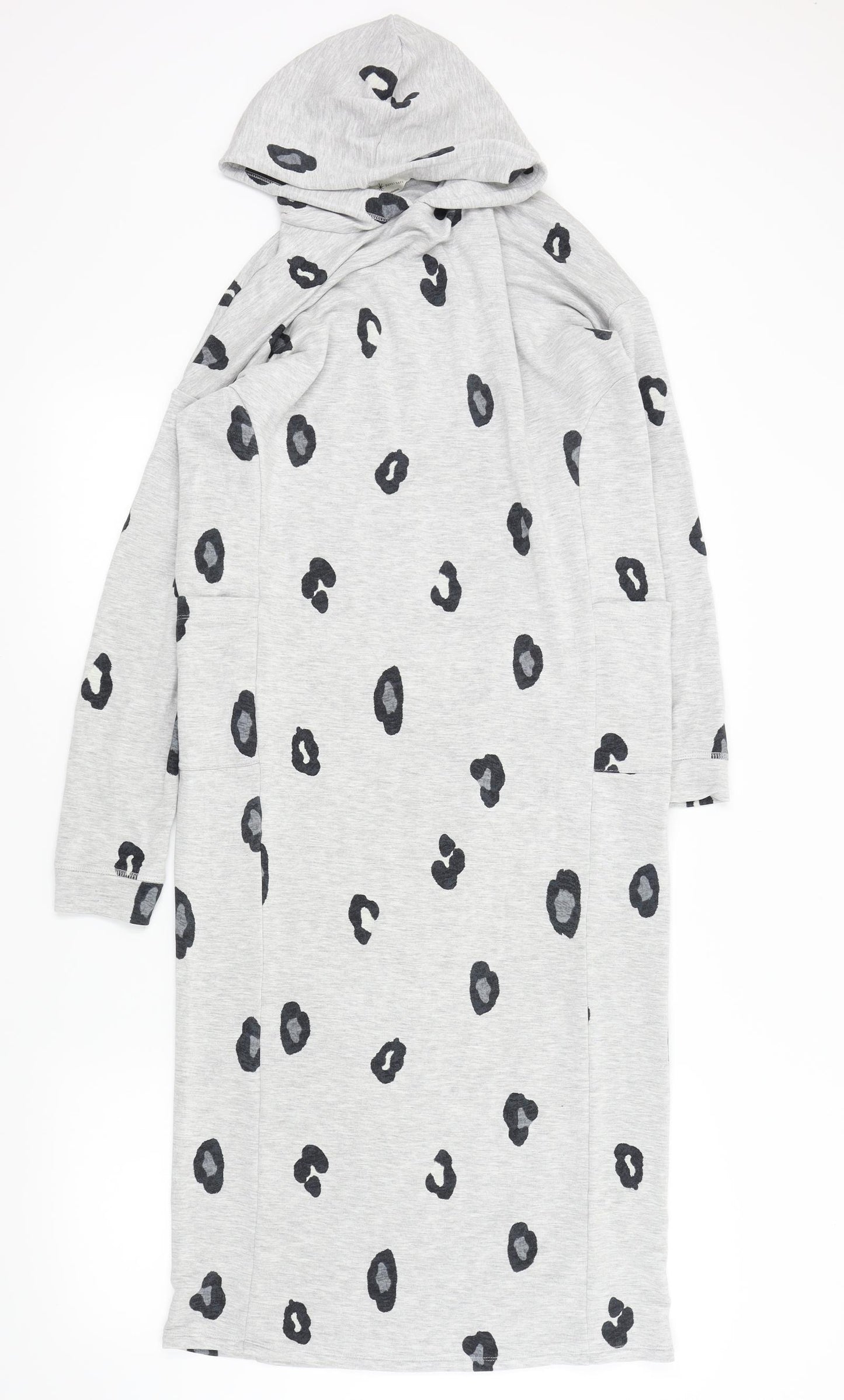 Daydreames Womens Grey Solid  Kaftan Nightshirt Size 8