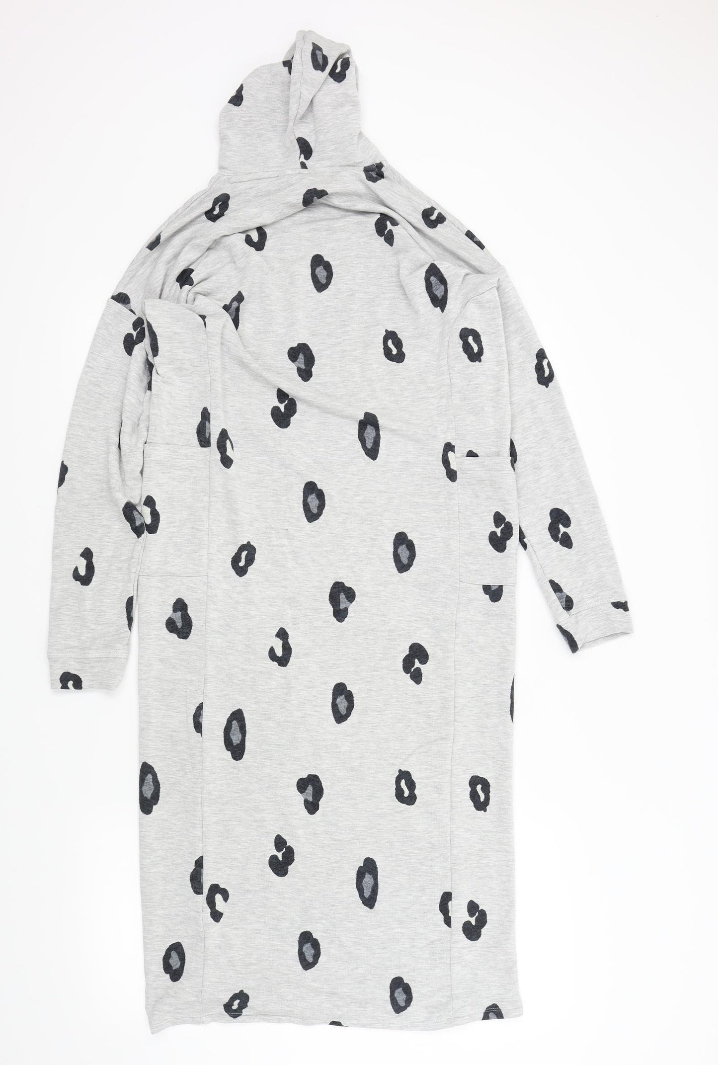 Daydreames Womens Grey Solid  Kaftan Nightshirt Size 8
