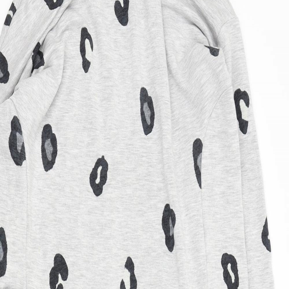 Daydreames Womens Grey Solid  Kaftan Nightshirt Size 8