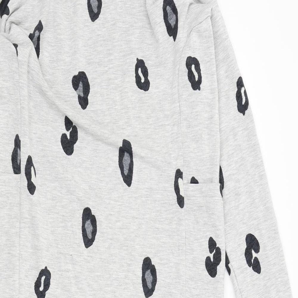 Daydreames Womens Grey Solid  Kaftan Nightshirt Size 8