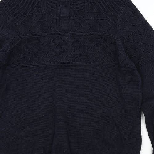 M&S Mens Blue   Pullover Jumper Size XL
