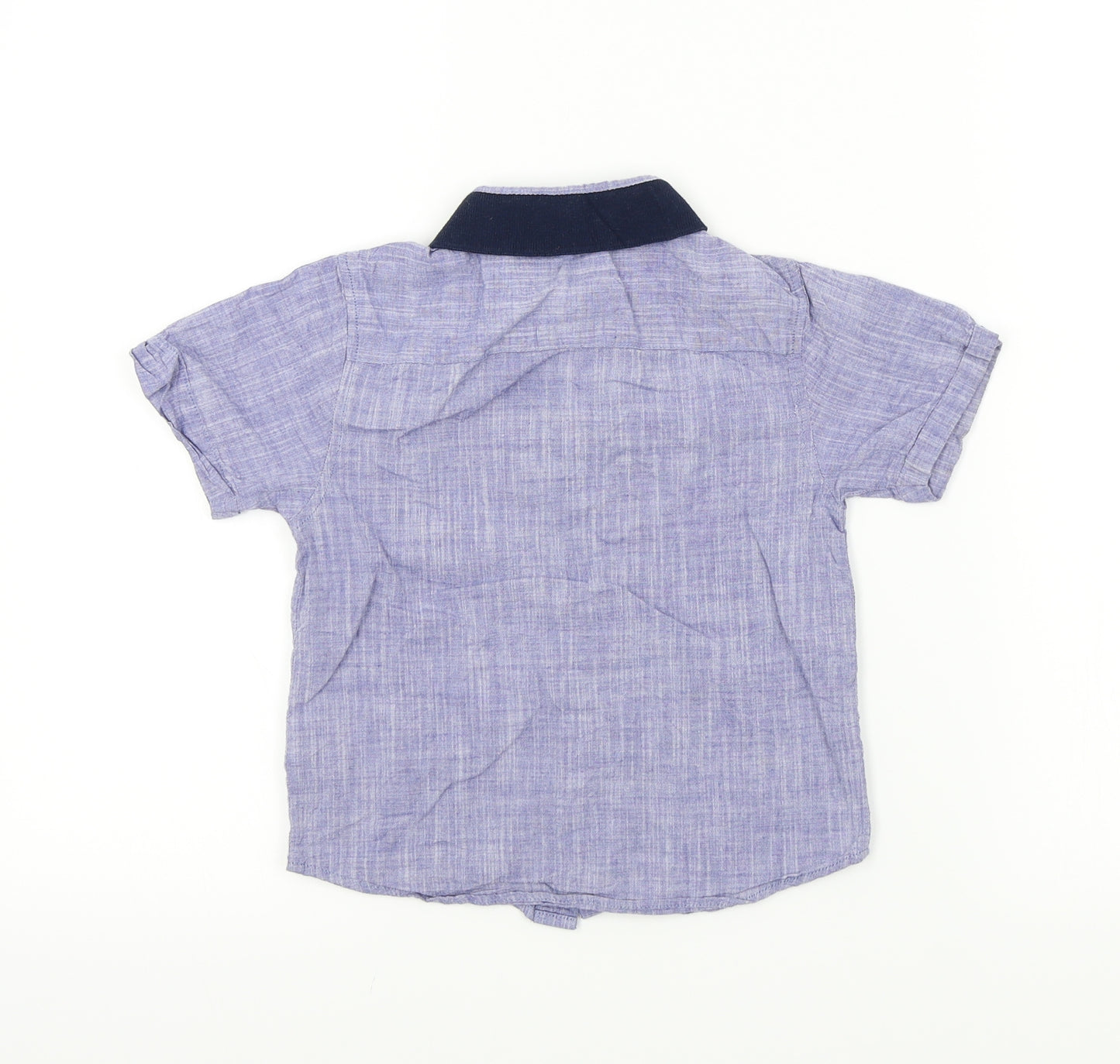 Urban Boys Blue Colourblock  Basic Button-Up Size 4 Years