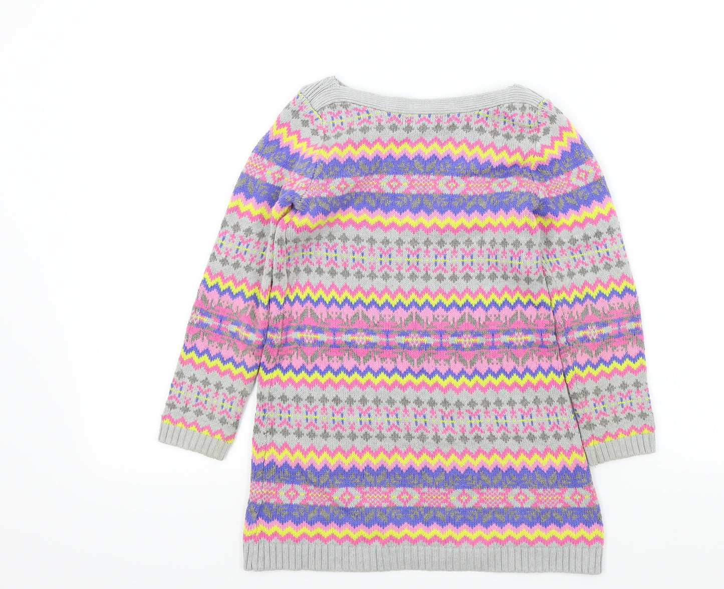 Nula Bug Girls Multicoloured Geometric  Jumper Dress  Size 5 Years