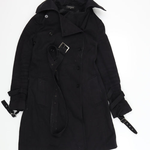 Topshop Womens Black   Jacket  Size 10