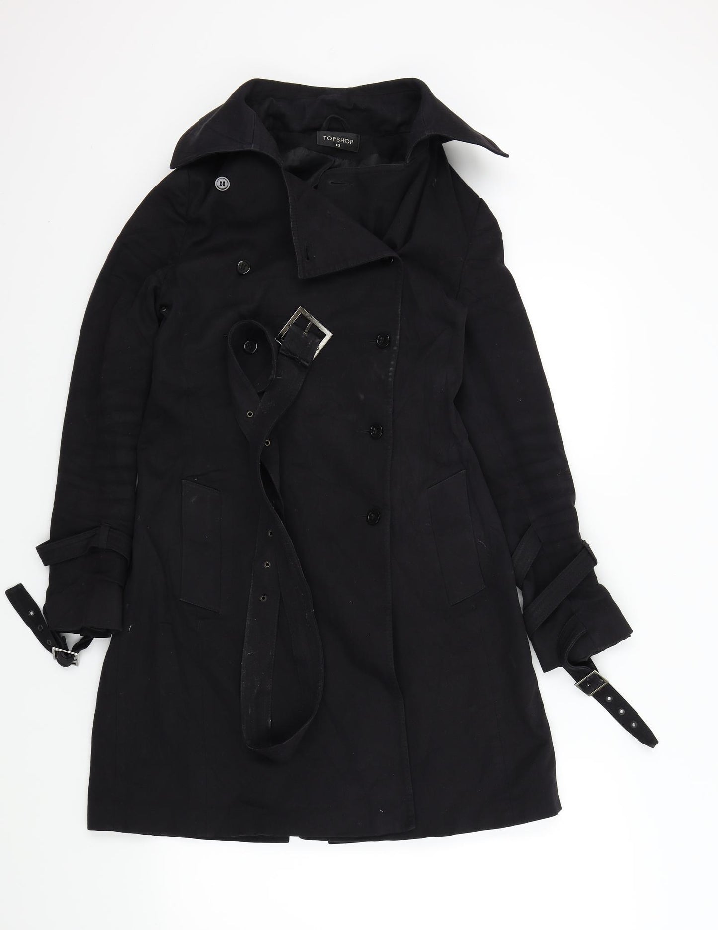 Topshop Womens Black   Jacket  Size 10