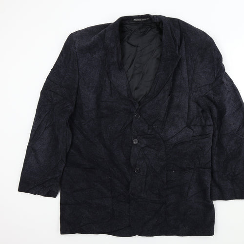 M&S Mens Blue   Jacket  Size M