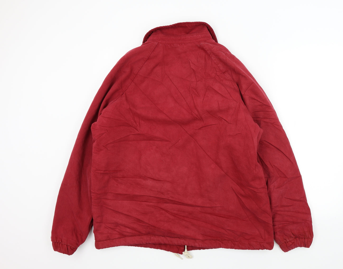 Pull&Bear Mens Red   Overcoat Jacket Size S