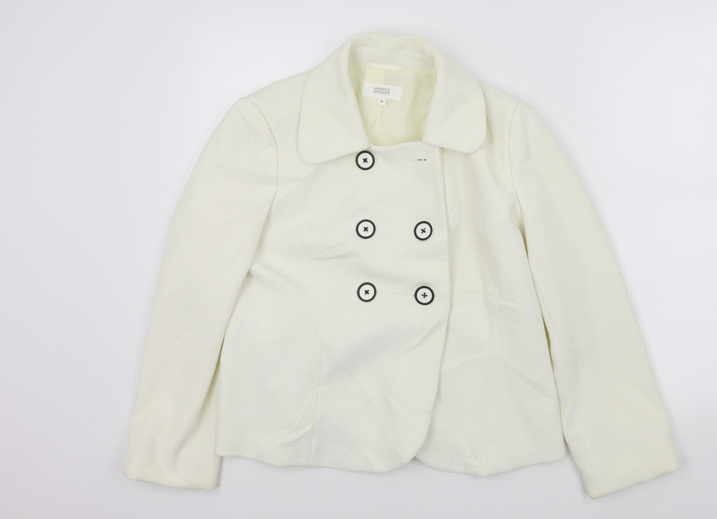 M&S Womens White   Jacket