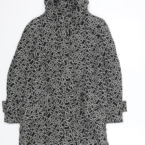 peng xin Womens Black Geometric  Jacket Coat Size S
