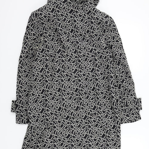 peng xin Womens Black Geometric  Jacket Coat Size S