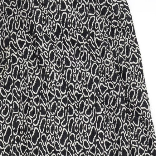 peng xin Womens Black Geometric  Jacket Coat Size S