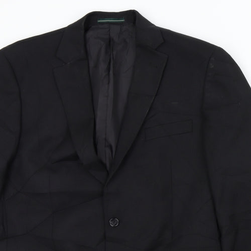 greenwood Mens Black   Jacket Suit Jacket Size L