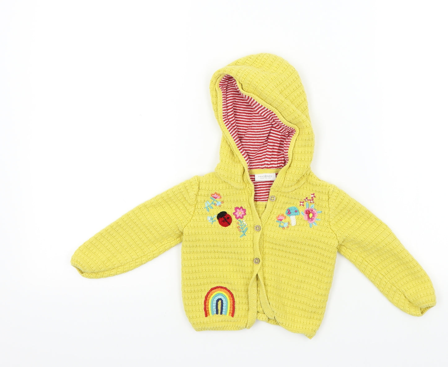 NEXT Baby Yellow   Cardigan Jumper Size 12-18 Months