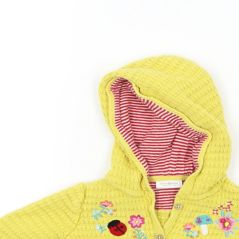 NEXT Baby Yellow   Cardigan Jumper Size 12-18 Months