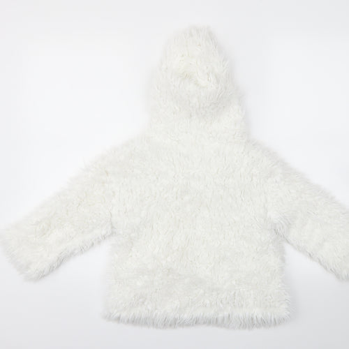 NEXT Girls White   Cardigan Jumper Size 3-4 Years