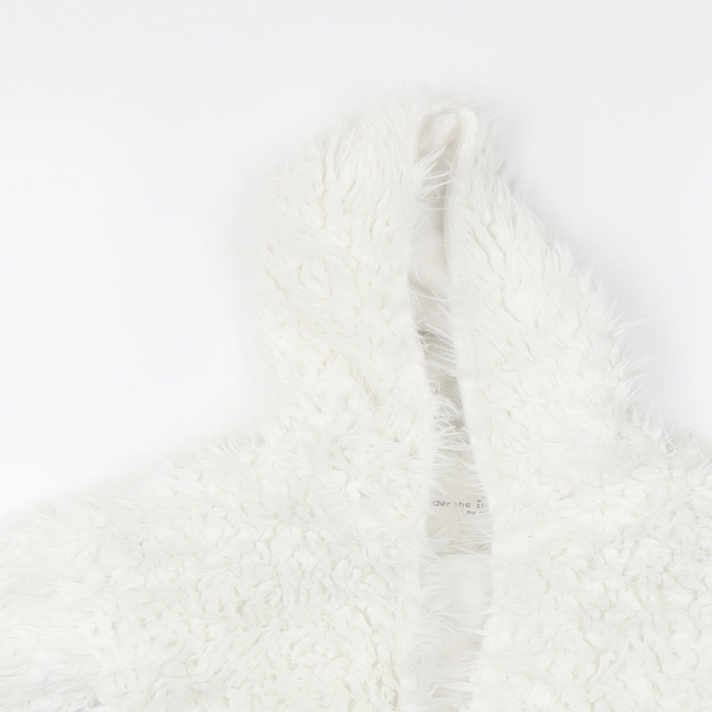NEXT Girls White   Cardigan Jumper Size 3-4 Years