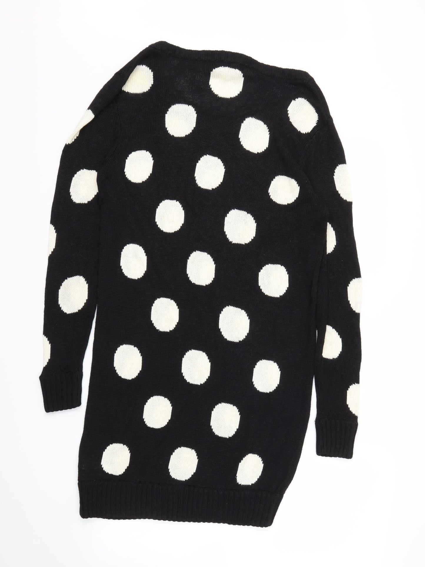 Fearne Cotton Womens Black Polka Dot  Jumper Dress  Size 10
