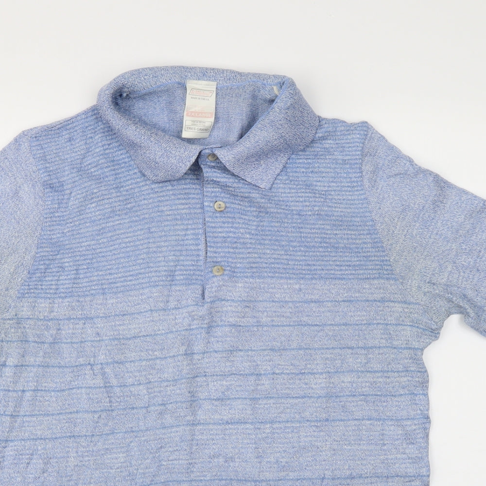 stmichael Mens Blue    Polo Size XL