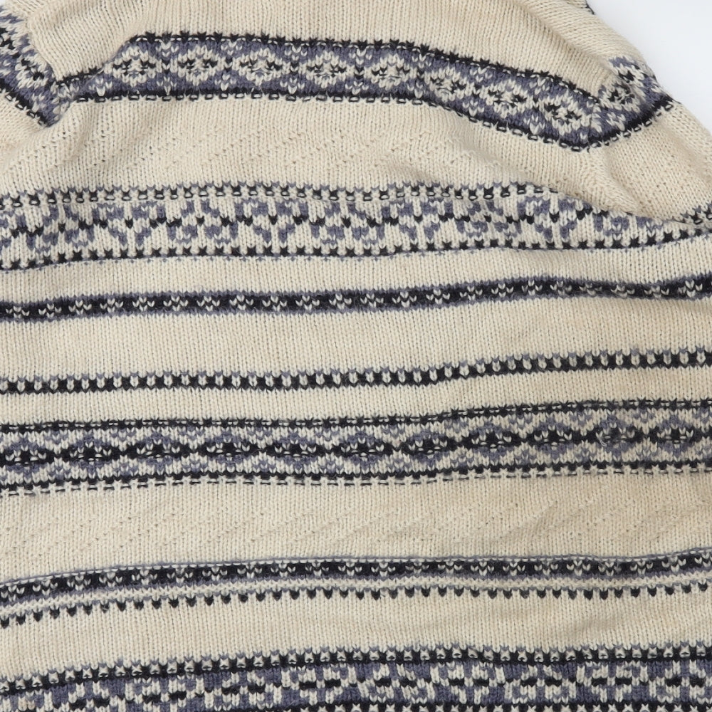 George Womens Beige Argyle/Diamond  Cardigan Jumper Size 22