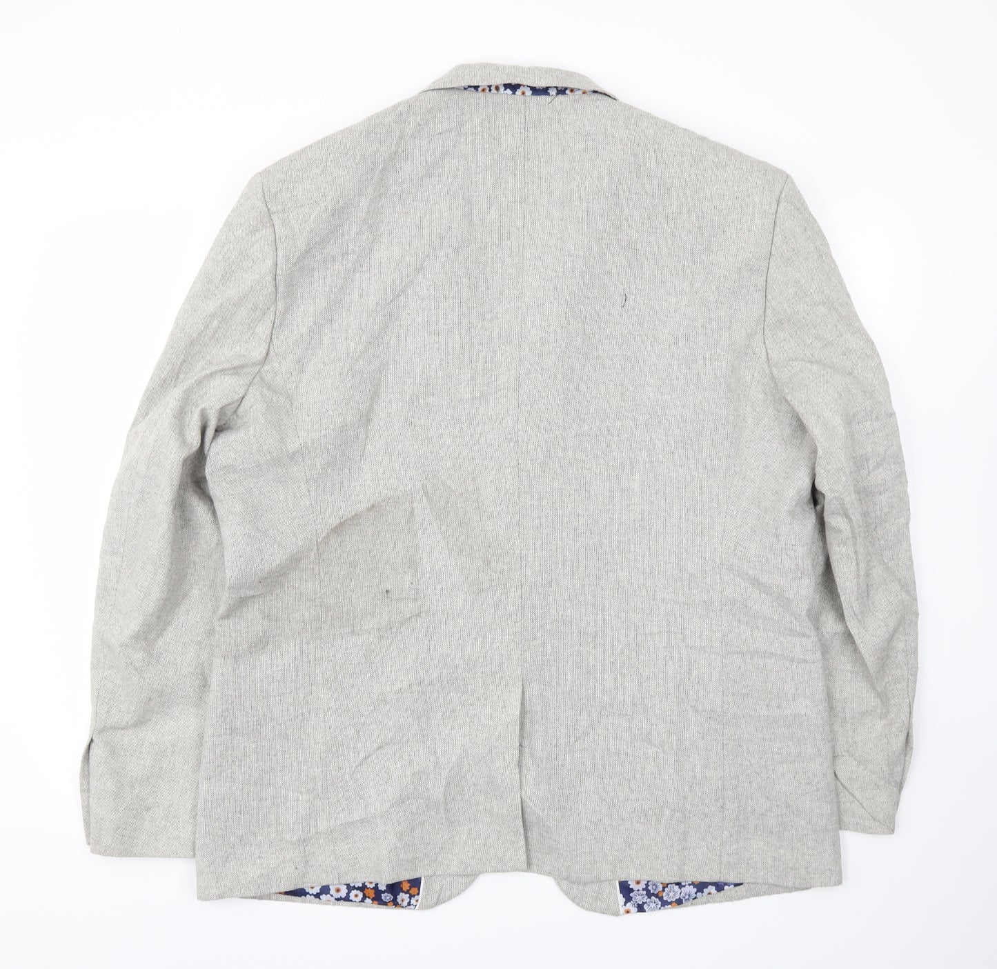 Cavani Mens Grey   Jacket Blazer Size 50  - missing button