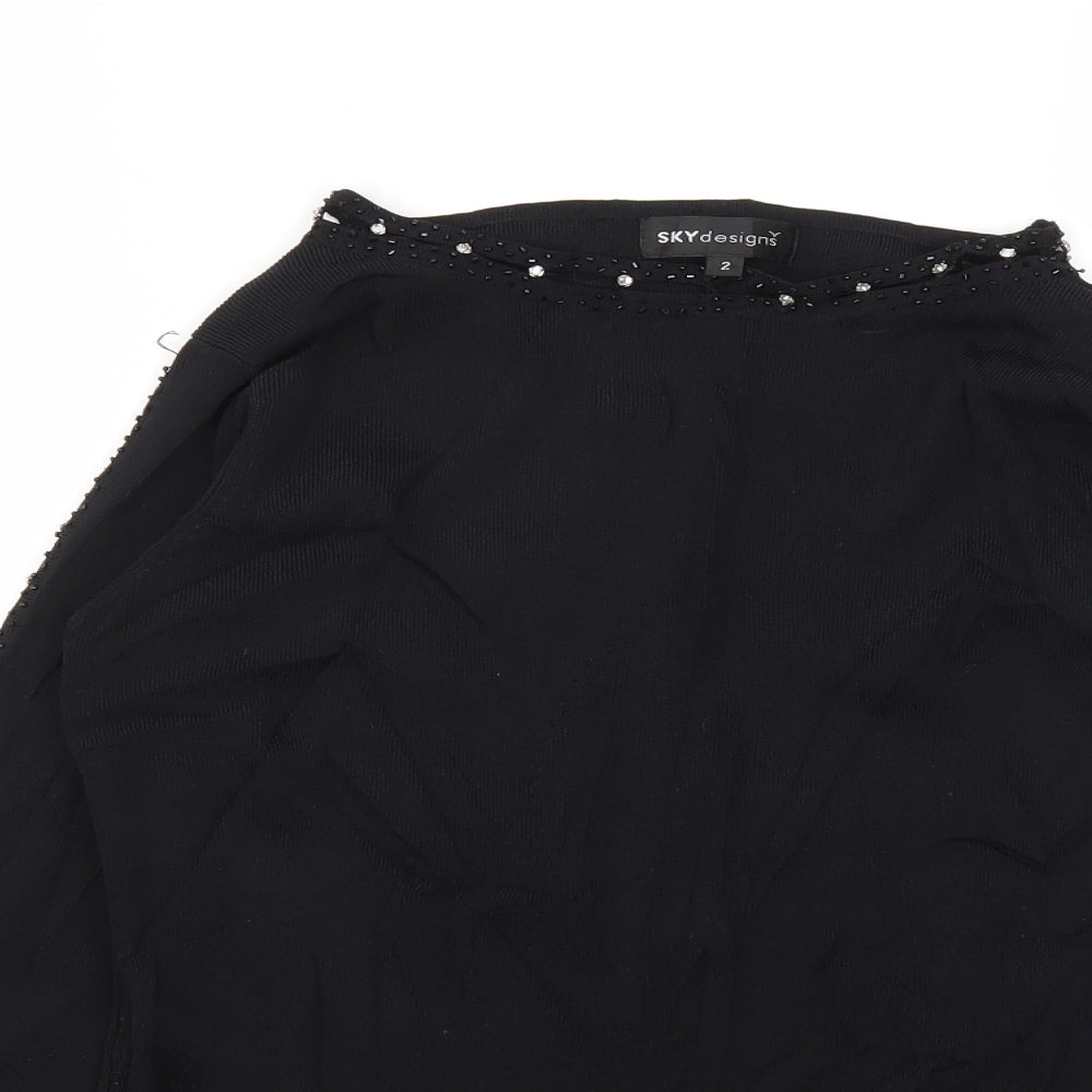 Sky Designs Womens Black   Basic T-Shirt Size S