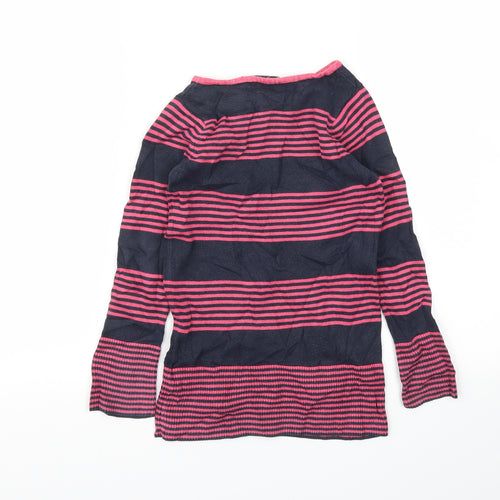 Indigo Girls Pink Striped  Jumper Dress  Size 5-6 Years