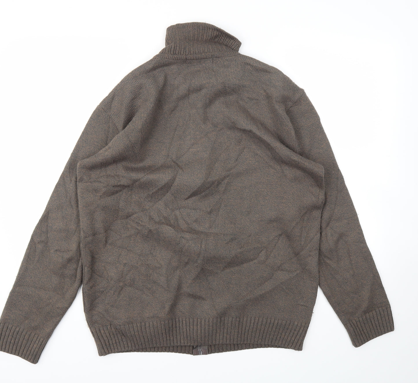 Green Woods  Mens Brown   Full Zip Hoodie Size S