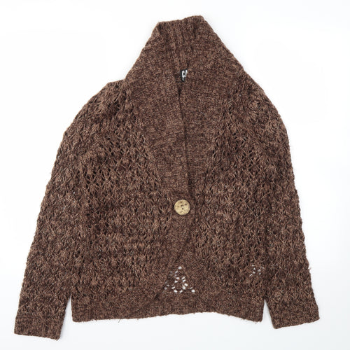 CASAMIA Womens Brown   Cardigan Jumper Size M