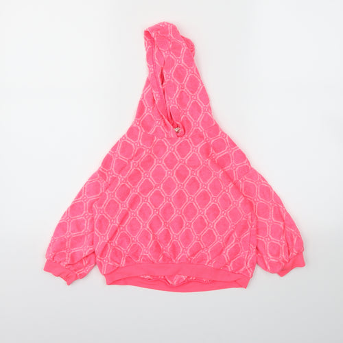 River Island Girls Pink   Pullover Hoodie Size 4-5 Years