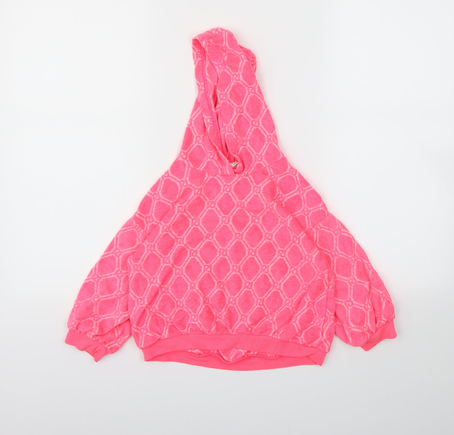 River Island Girls Pink   Pullover Hoodie Size 4-5 Years
