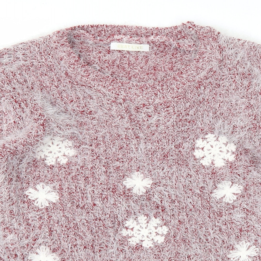 BESTLIVE  Womens Pink   Pullover Jumper Size M  - Christmas