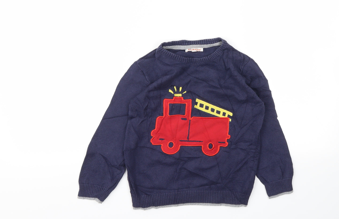 Blue Zoo Boys Blue   Pullover Jumper Size 3-4 Years