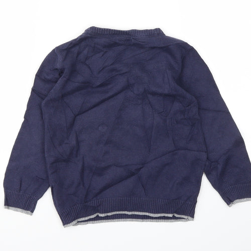 Blue Zoo Boys Blue   Pullover Jumper Size 3-4 Years