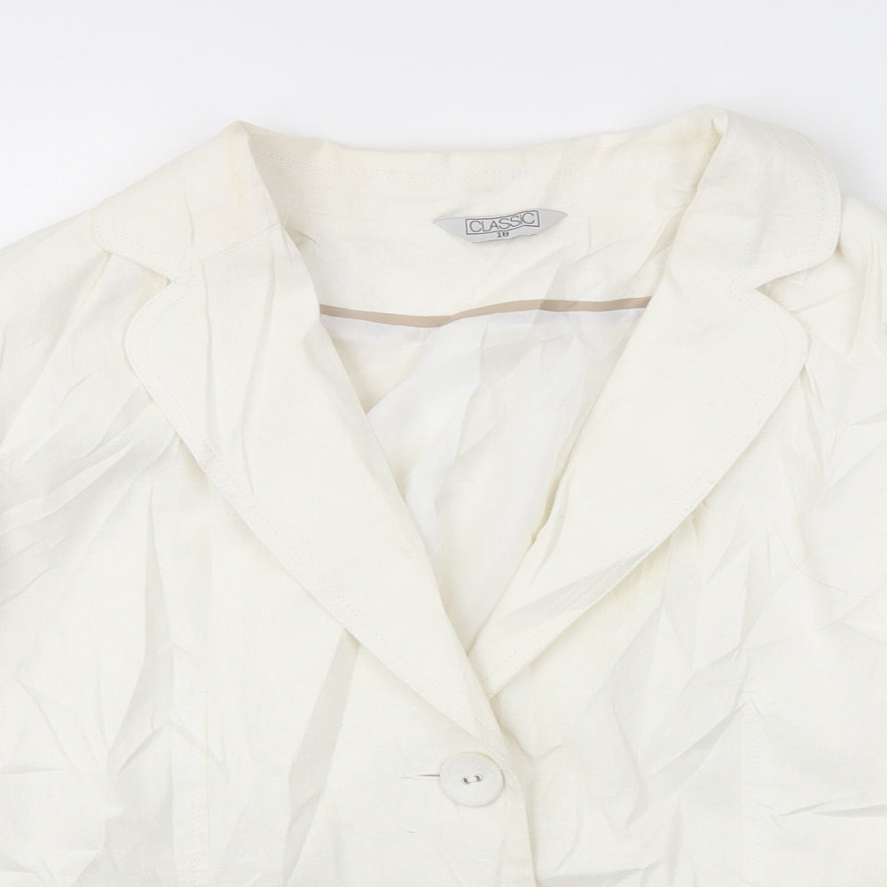 Classic Womens Ivory   Jacket Blazer Size 18