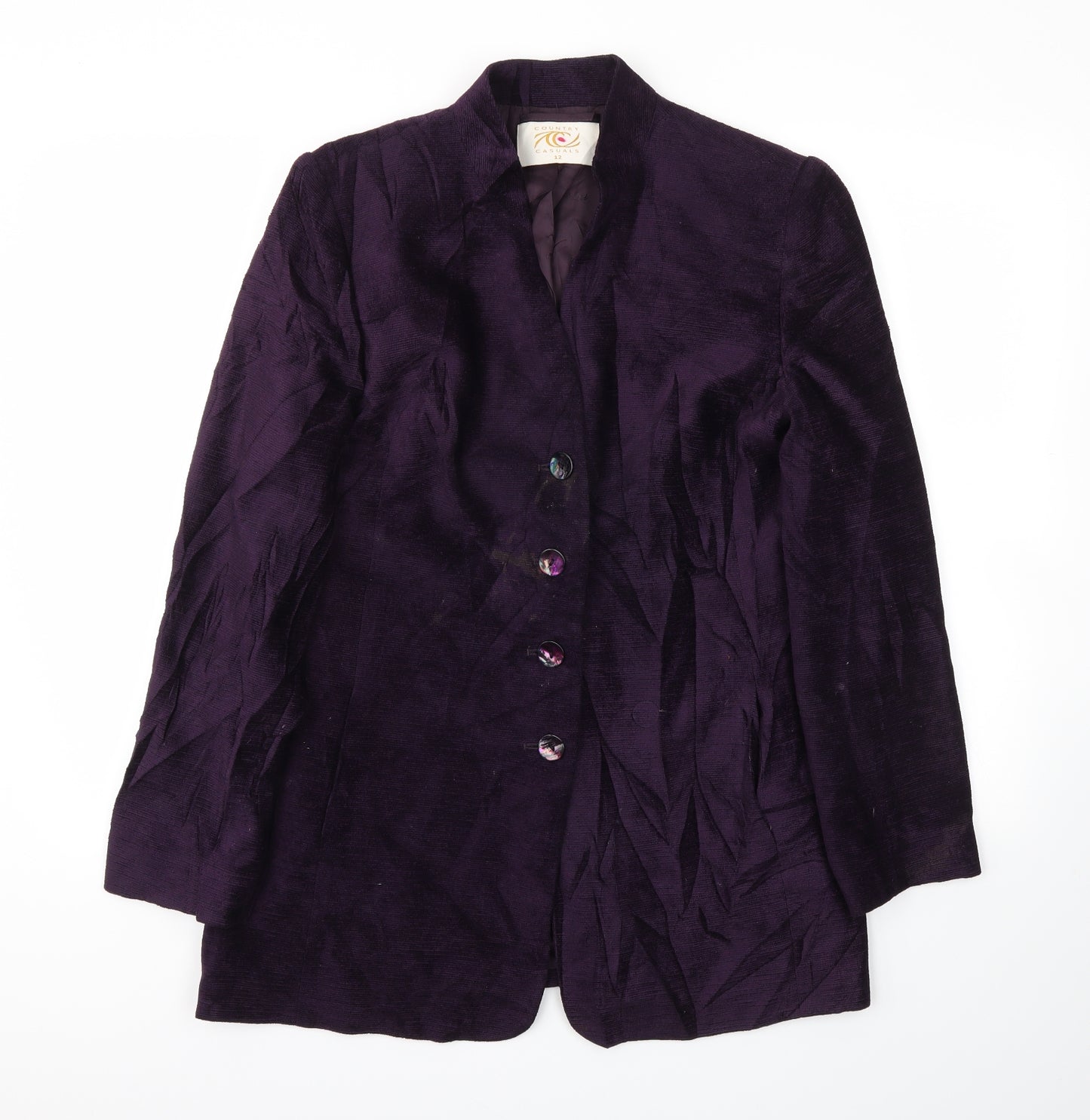 CALSUALS Womens Purple   Jacket Blazer Size 12