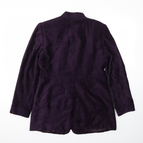 CALSUALS Womens Purple   Jacket Blazer Size 12