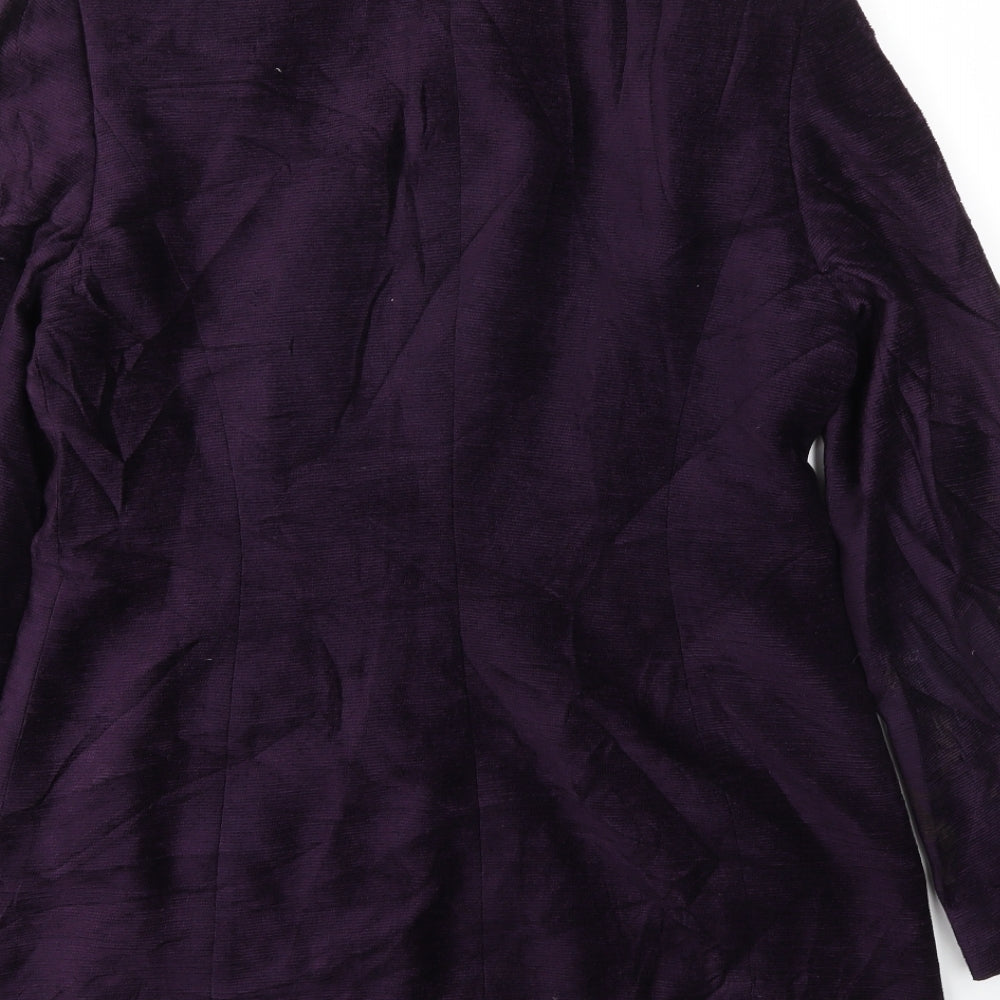 CALSUALS Womens Purple   Jacket Blazer Size 12