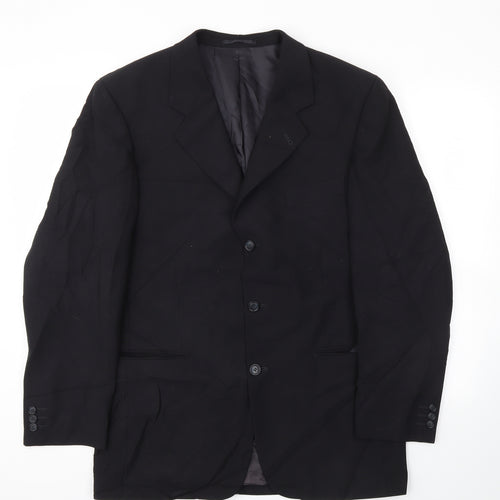 Preworn Mens Black   Jacket Blazer Size 40