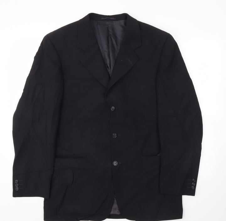 Preworn Mens Black   Jacket Blazer Size 40