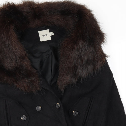 ASOS Womens Black   Jacket Coat Size 10