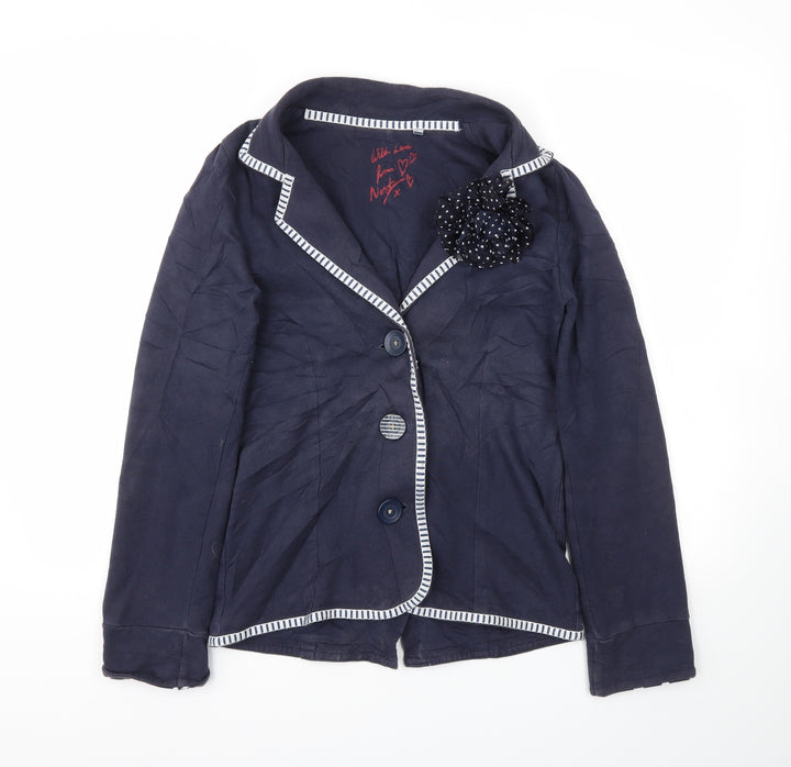 NEXT Girls Blue   Cardigan Jumper Size 12 Years