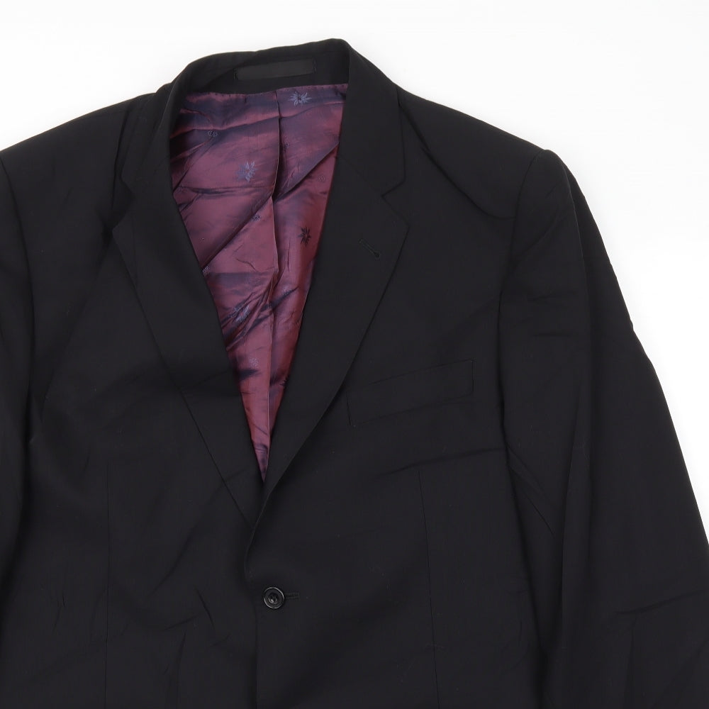 M&S Mens Black   Jacket Blazer Size 44