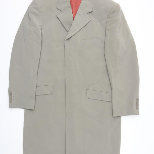 DEVICE Womens Green   Overcoat Coat Size 40