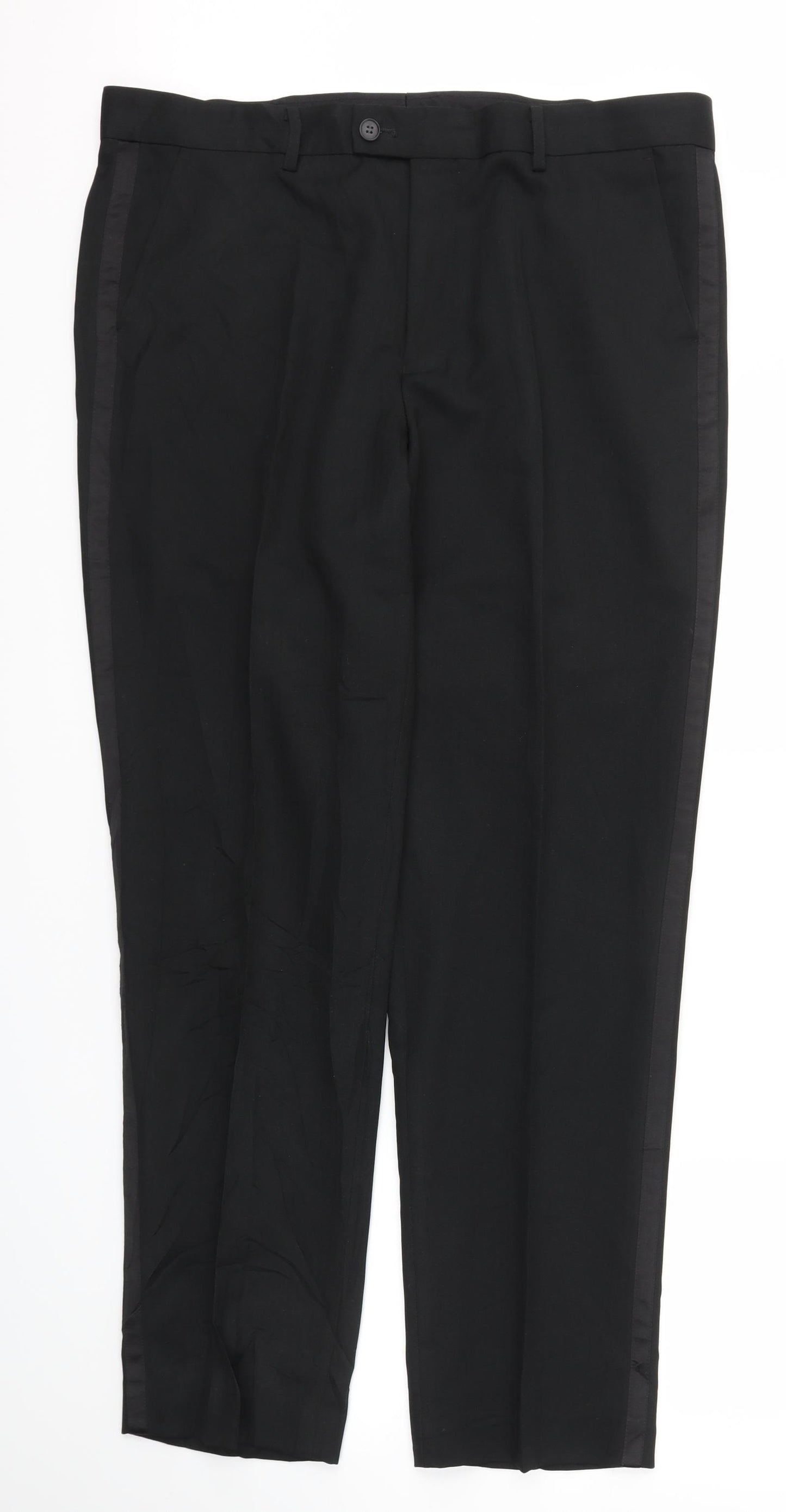 Matalan Mens Black   Trousers  Size 36 L31 in