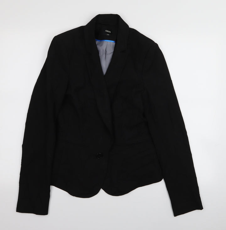 Oasis Womens Black Jacket Blazer Size 12