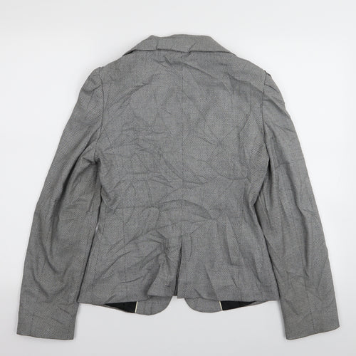 NEXT Womens Grey Houndstooth  Jacket Blazer Size 8