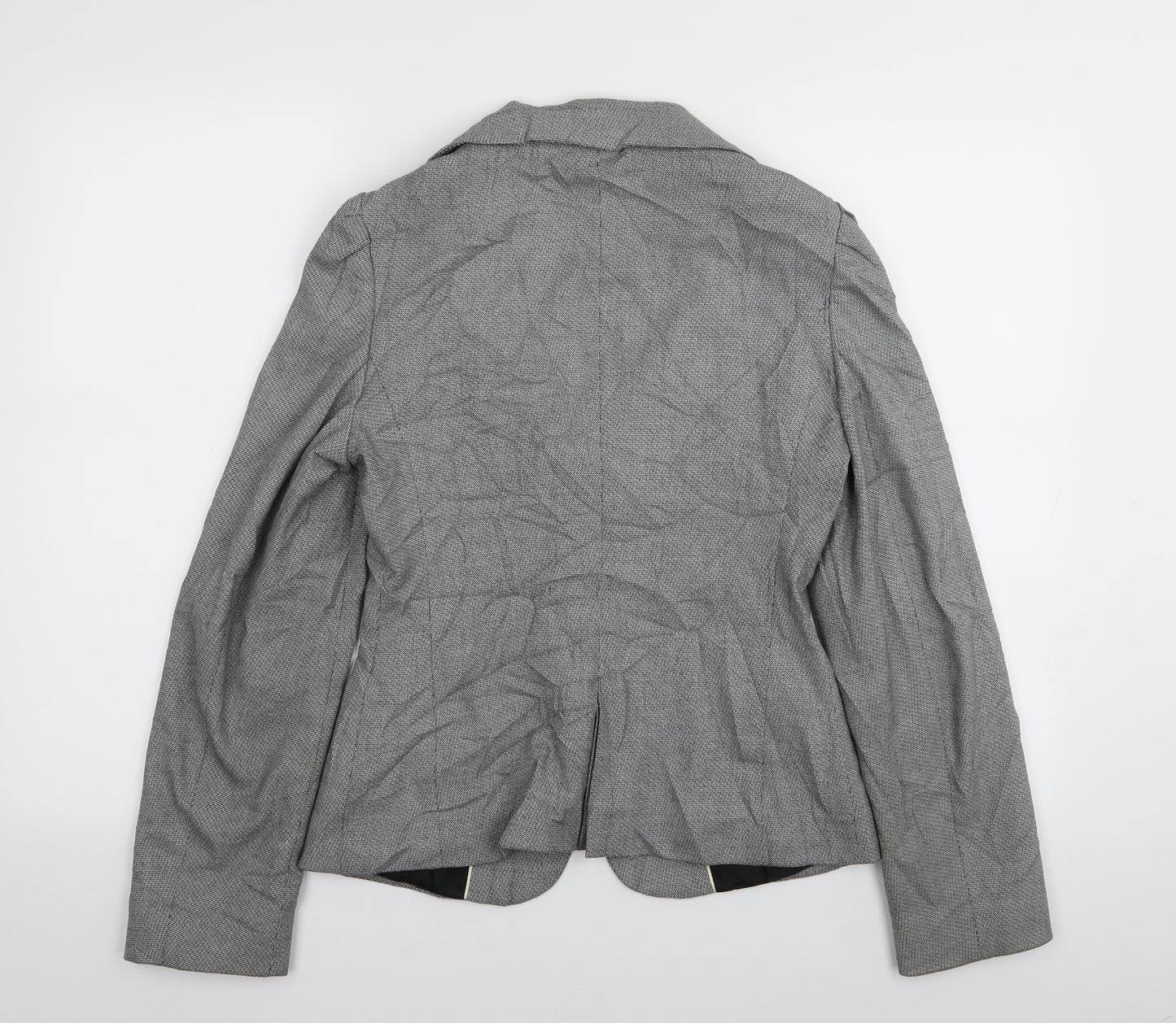 NEXT Womens Grey Houndstooth  Jacket Blazer Size 8