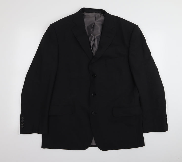 M&S Mens Black   Jacket Blazer Size 42