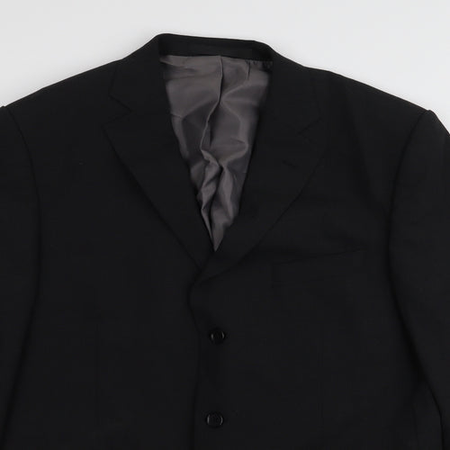 M&S Mens Black   Jacket Blazer Size 42